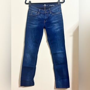 7 For All Mankind Size 26 Straight Leg Jeans